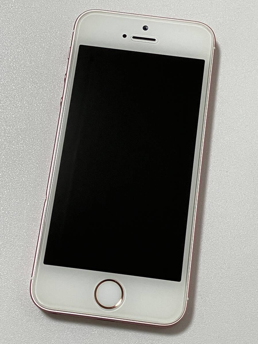 SIMフリー iPhoneSE Rose Gold 128GB ローズゴールド ピンク シムフリー アイフォンSE 本体 softbank docomo au UQ SIMロックなし A1723_画像2