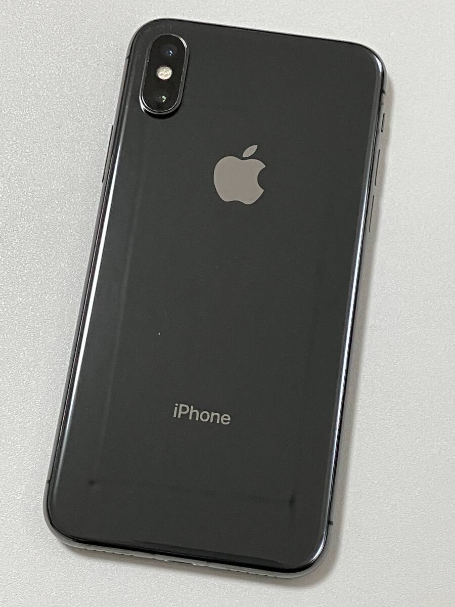 SIMフリー iPhoneX 256GB Space Gray シムフリー アイフォンX スペースグレイ 黒 au docomo softbank 本体 SIMロックなし A1902 MQC12J/Aの画像3