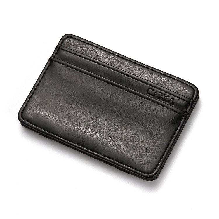 カードケース パスケース 定期入れ マネークリップ メンズ レディース ミニ スリム 通勤 通学 コンパクト 財布 薄い 薄型 スリム114_ブラック