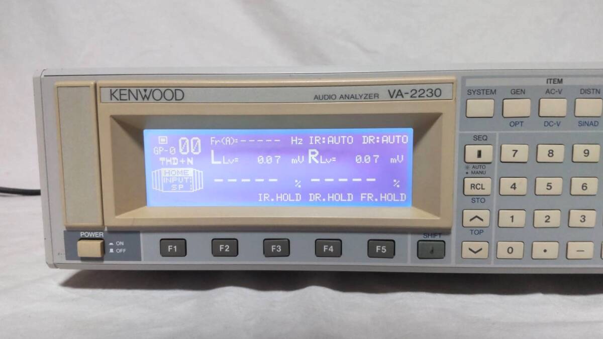 KENWOOD■ケンウッド■オーディオ・アナライザー■VA-2230■AUDIO ANALYZER■通電確認のみ■ジャンク_画像2