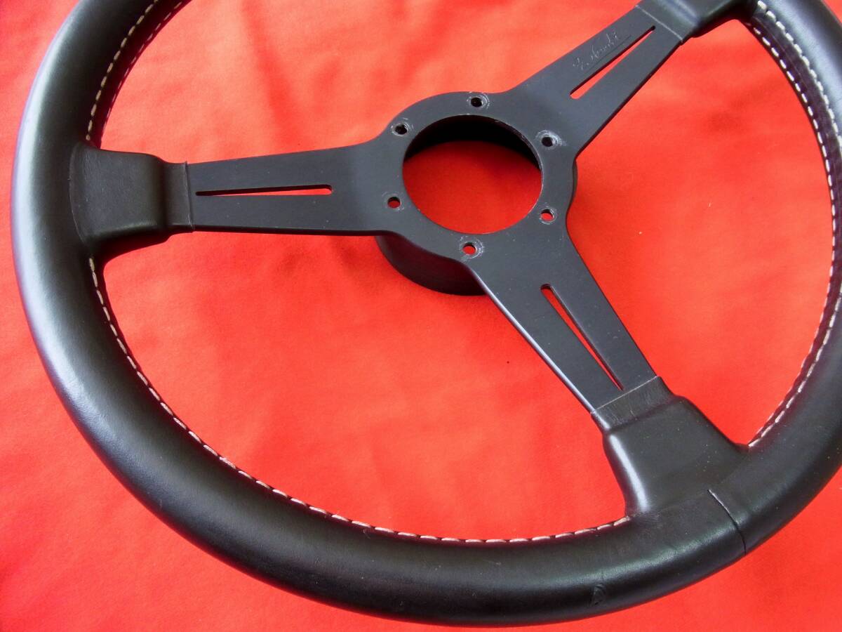 nardi steering wheel CLASSIC 36.5Φ blackspoke FET正規 ナルディ クラシック 黒スポーク 綺麗 ヤフネコ100サイズ_画像6