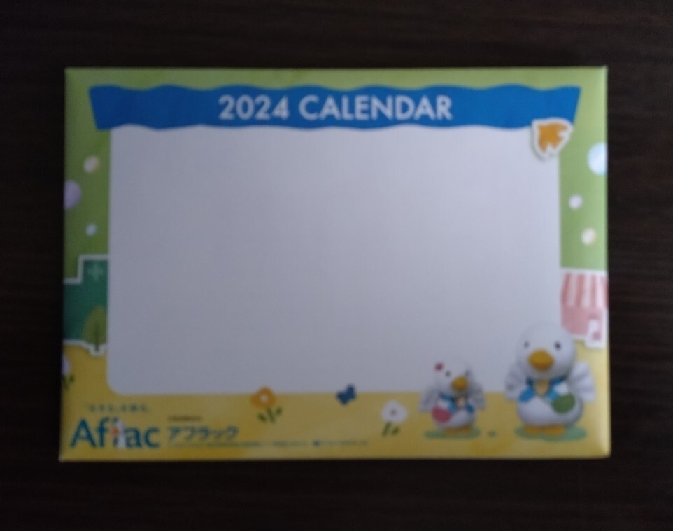 アフラック　卓上カレンダー　2024年_画像2
