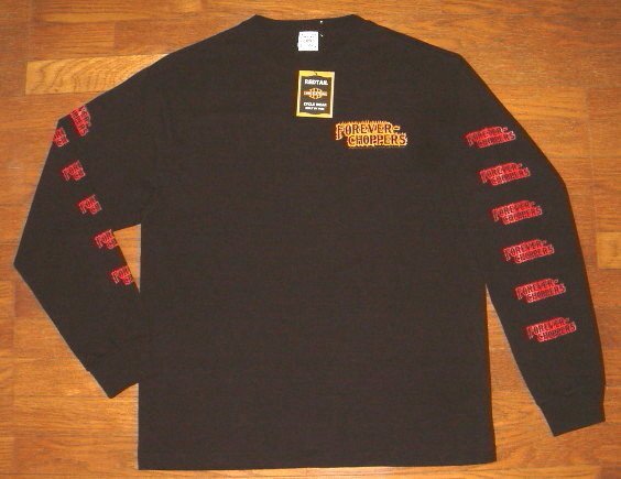 新品 VISE レッドテイル ヘビーコットン生地 長袖 Tシャツ [FOREVER CHOPPERS] (Lサイズ/白) ドラゴン バイク フレイムス REDTAIL バイス_画像4