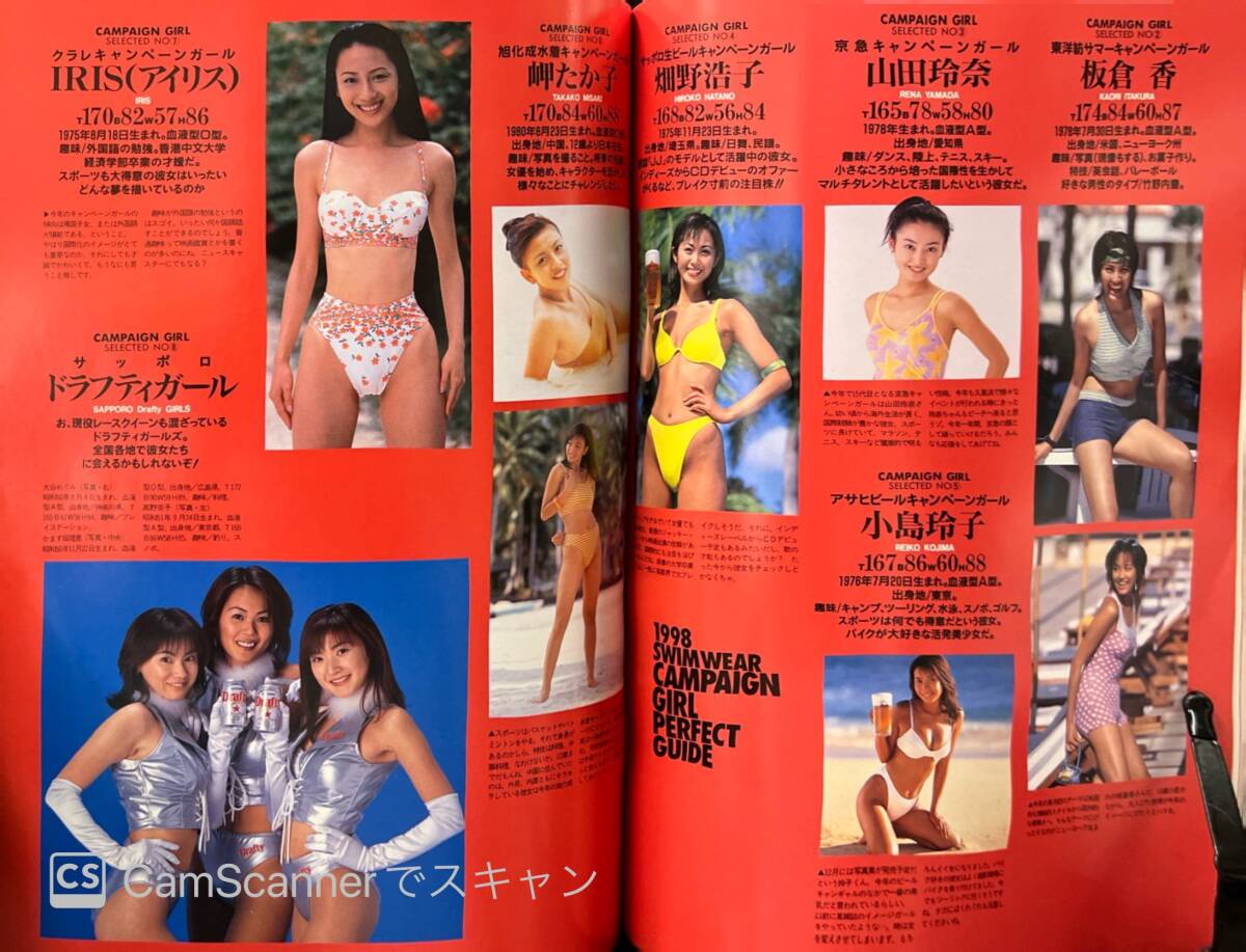 【403雑誌】1998完全キャンギャル大解剖 1998.7.10 中村まゆ 岬たか子 中村みづほ 小泉里子 染谷ちひろ 長坂仁恵 レースクイーン_画像5