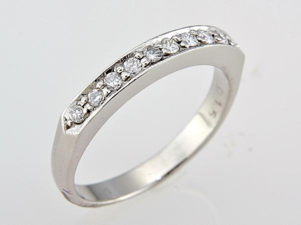 ★☆見て！Pt900ダイヤ0.15Ct手作りリング指輪8.5号！MJ-1553