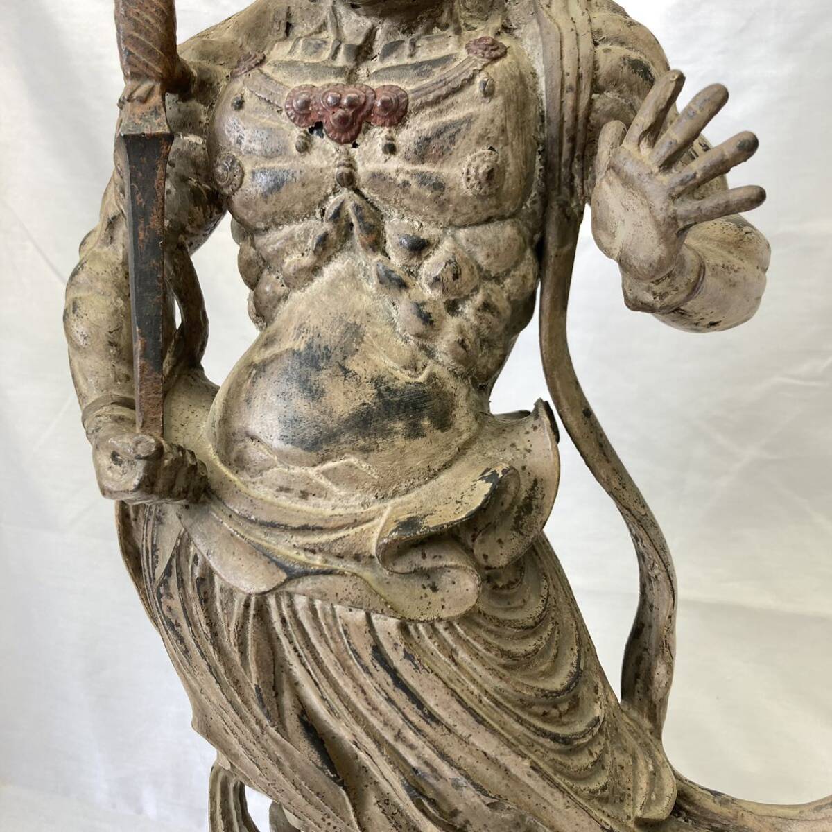金剛力士像 仏教美術 仁王像 阿吽像 ブロンズ 高さ55.5cm 仏師 金剛力士像 仏教美術 仁王像 阿吽像 ブロンズ 高さ55.5cm 仏師