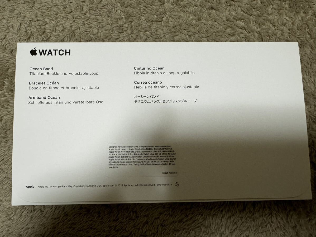 新品同様 美品 Apple Watch Ultra オーシャンバンド ホワイト 白 45mm 49mmの画像4