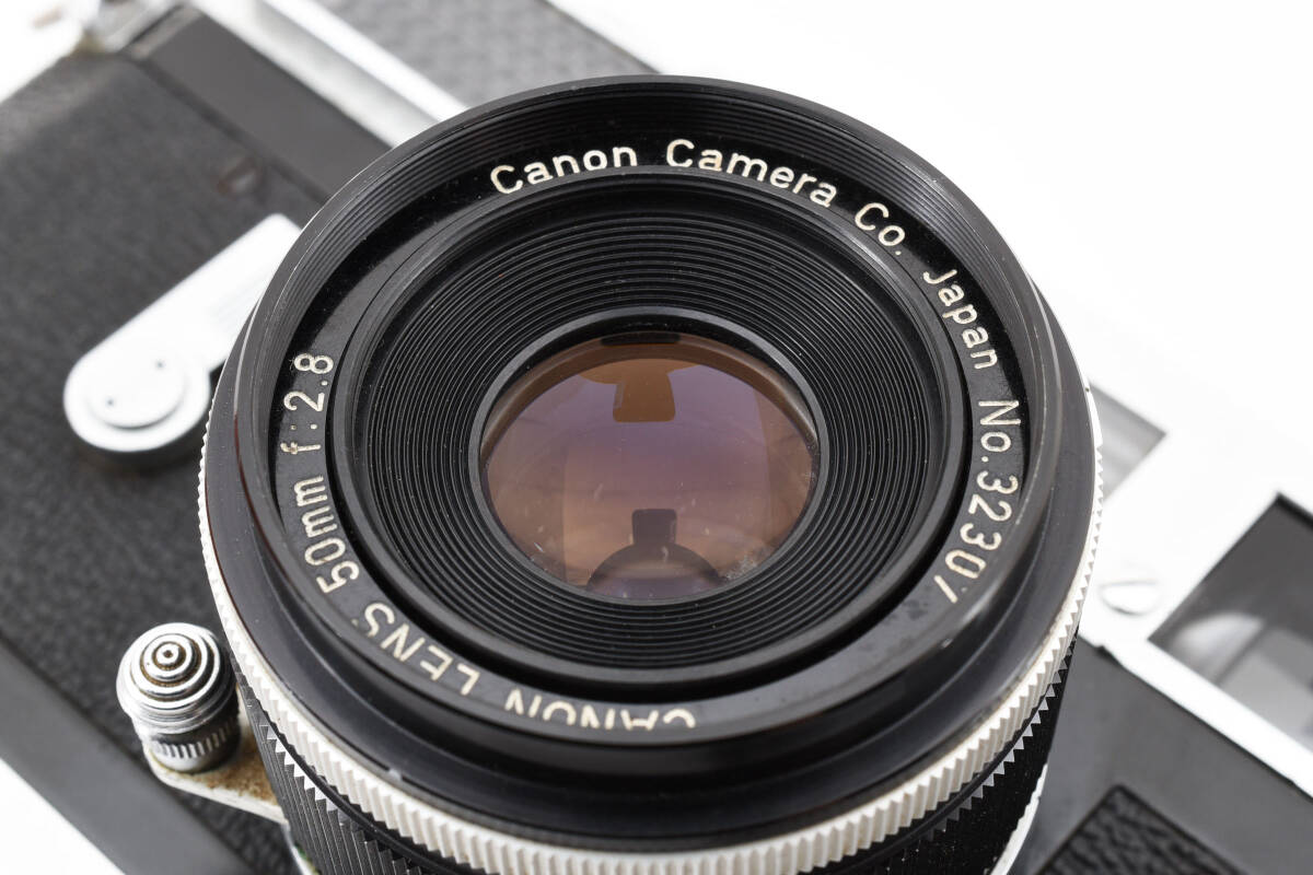 【シャッター&露出計OK】 CANON　キャノン MODEL 7　50mm f2.8 レンズ付 ライカＬマウント カメラ　同梱可能 ＃8859_画像7