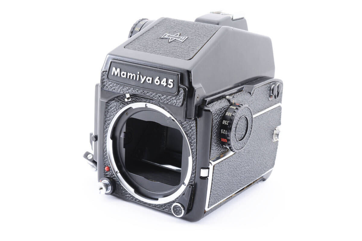 MAMIYA マミヤ M645 1000S 中判カメラ プリズムファインダー 電池付 動作好調 同梱可能_画像2