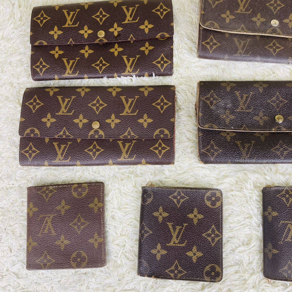 ルイヴィトン モノグラム LOUIS VUITTON 長財布 ポルトフォイユサラ おまとめ7点 札入れ 二つ折り 定期入れ ウォレット ロング 1円-の画像2