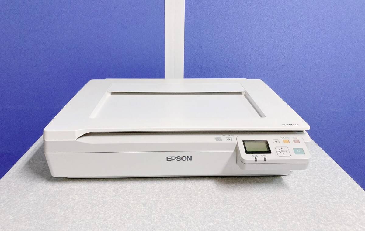 わずか1105枚/美品】最新モデル エプソン DS-50000 A3フラットベッドスキャナー LAN接続 EPSON/高耐久/業務用/中古/省エネ/動作良好_画像1