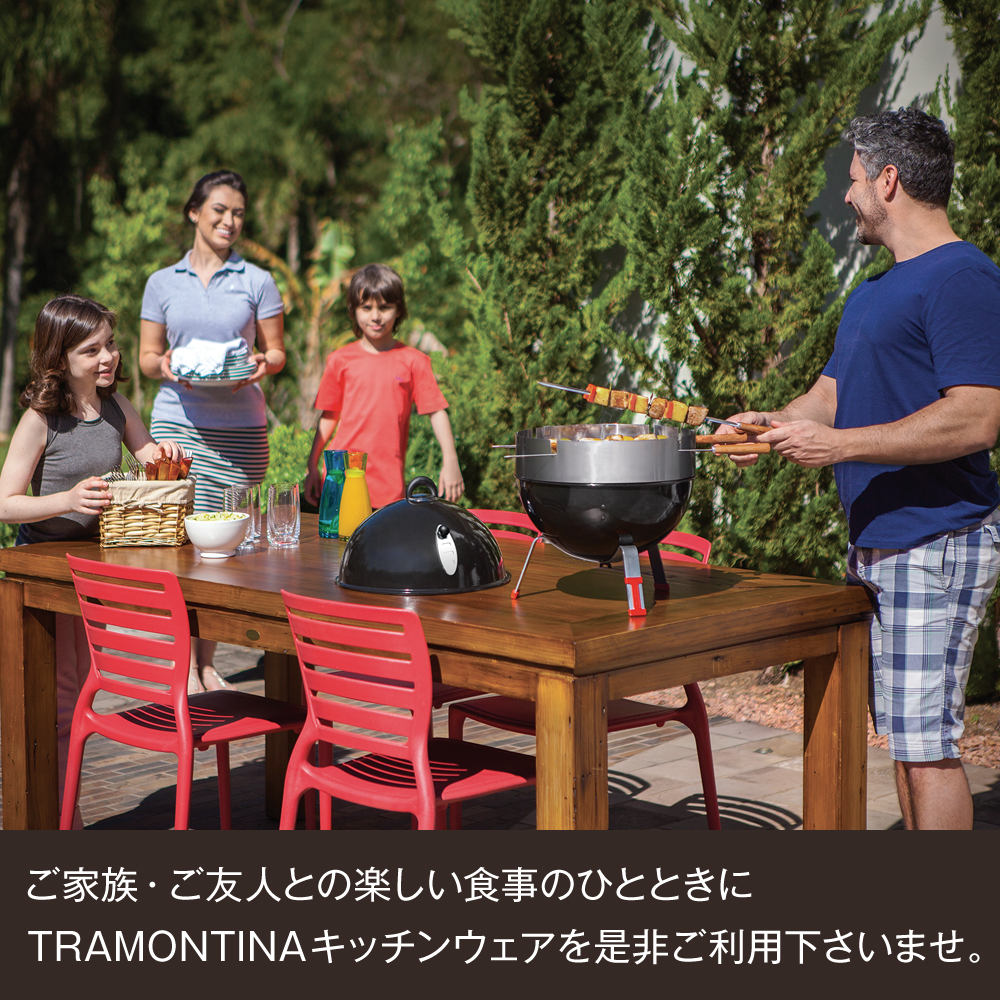 TRAMONTINA ロングフォーク 20.5cm×6本セット ダークブラウン 食洗機対応 トラモンティーナ【TCAP】_画像7