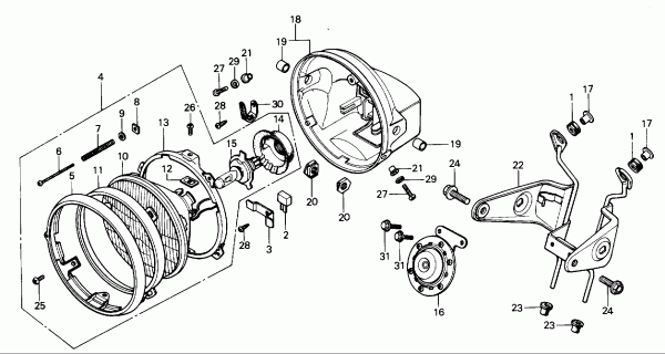 64チタン ヘッドライトケーシングボルト (ホンダ純正部品90151-422-000相当) CB750F,CB900F,CB1100F,CB1100Rb,CBX400F,CBX550F,CBX1000の画像5