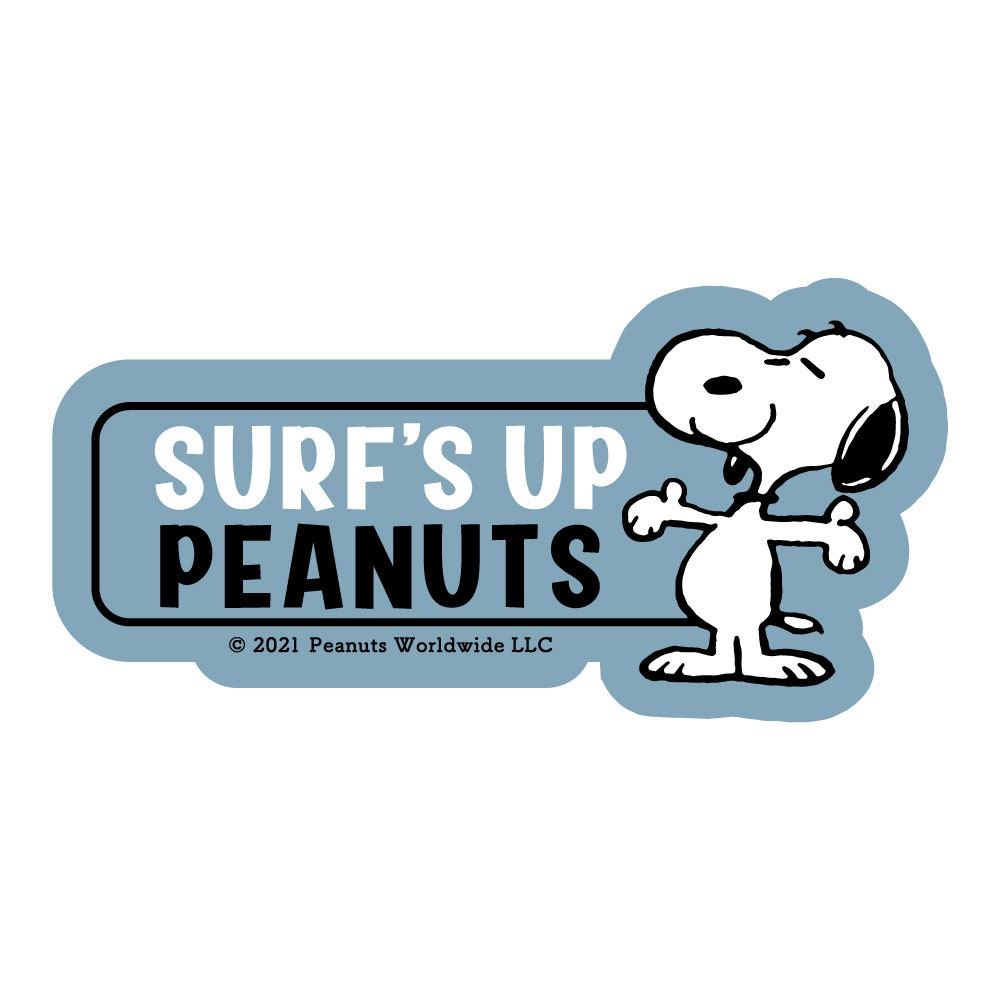 ピーナッツ (PEANUTS) サーフステッカー SURF STICKER (SNP-21014)　スヌーピー サーフボード ミュージアム グッズ イラスト 画像 アフタ_画像1