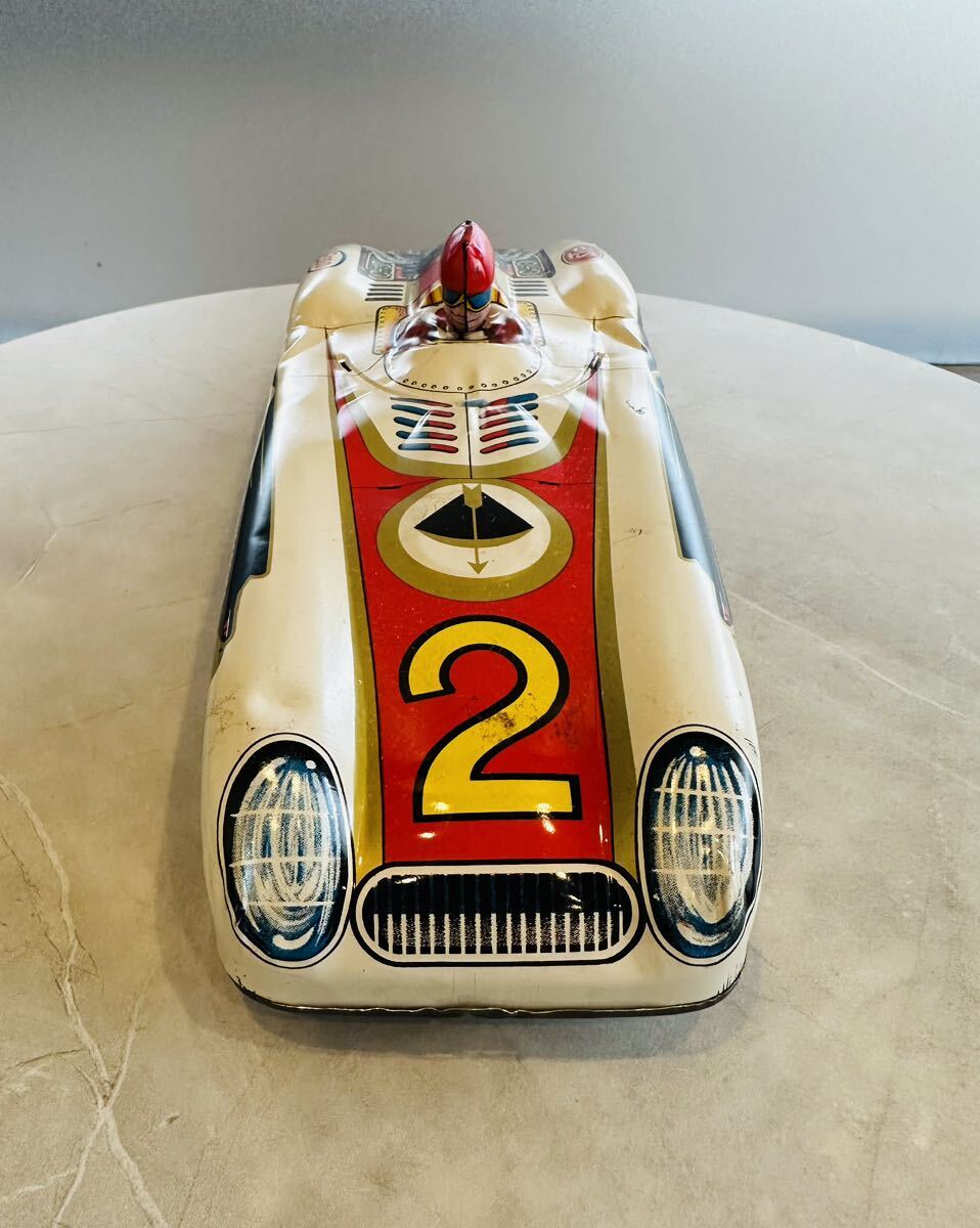 ● サンダーバード レーシングカー ブリキ おもちゃ 昭和レトロ ビンテージ 保管品 ●_画像3