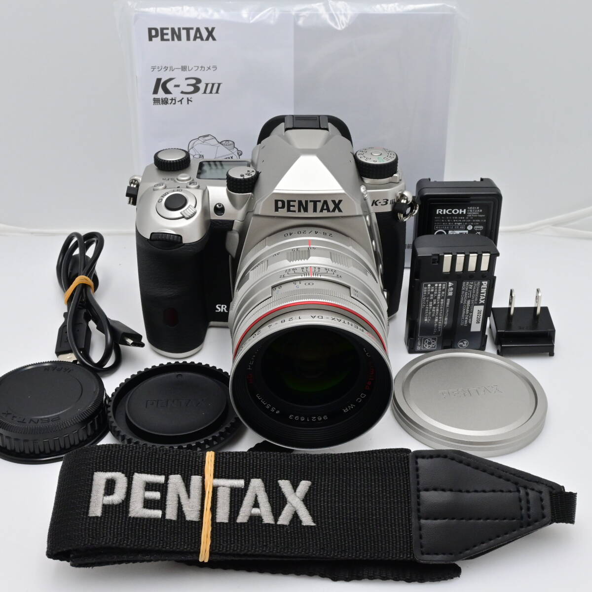 シャッター回数僅か『20』ペンタックス PENTAX K-3 Mark III 20-40mmLTDWRレンズキット シルバーボディ_画像1