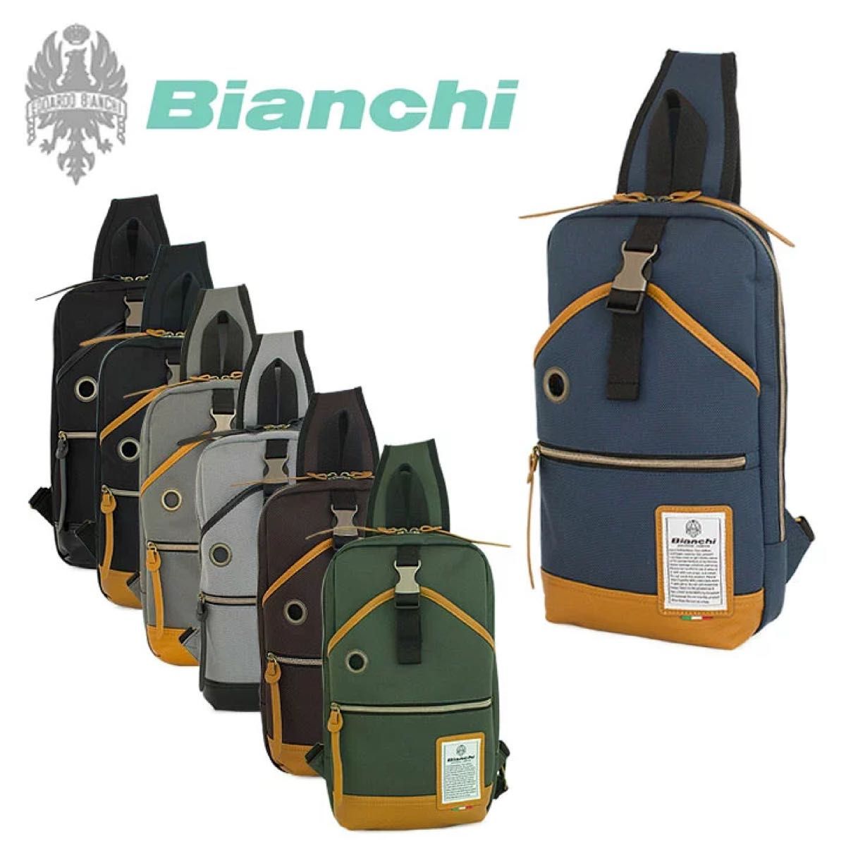 定価8910円 ラスト Bianchi ビアンキ ボディバッグ NBTC10 ベージュ【送料無料】