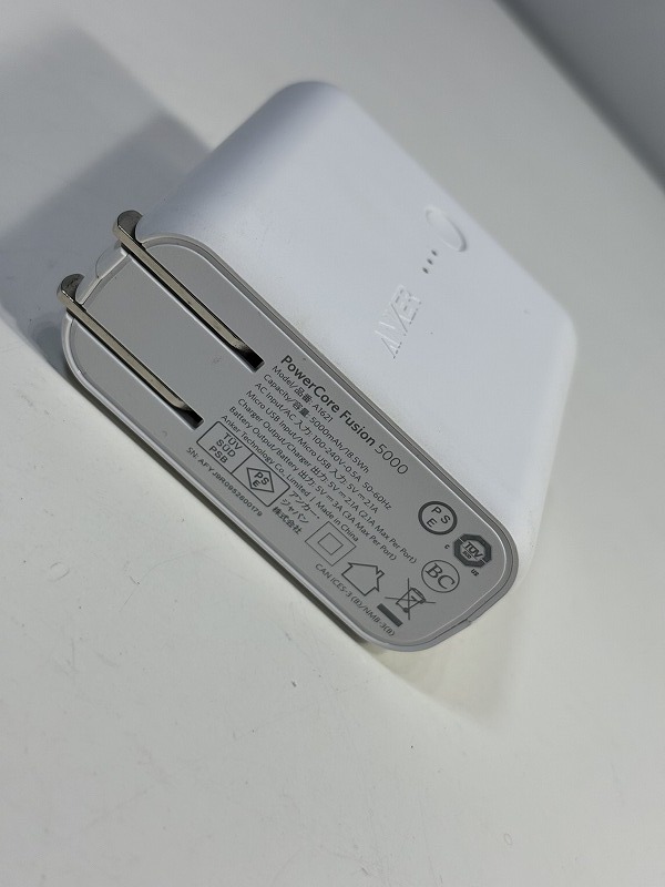 ANKER アンカー モバイルバッテリー PowerCore Fusion 5000 A1621 5000mAh 充電器 USED 中古　(R601G_画像6