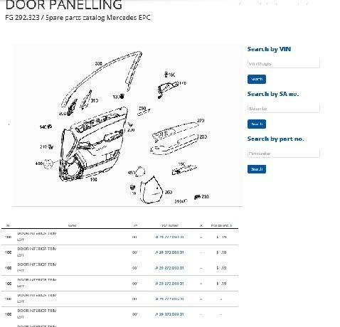 メルセデスベンツ EPC パーツリスト オンライン版 パーツマニュアル ⑤ w208 w209 w210 w211 w212 w213 w215 w216 w217 w218 w219 w220の画像8