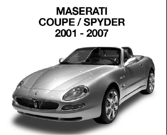 MASERATI Maserati M138 coupe & Spider (2001-2007) service manual & wiring diagram service book 