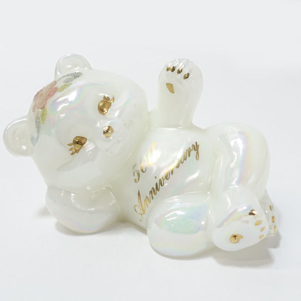 ★ FENTON インテリア フェントン テディベア50周年記念 パールホワイト (0220480307)