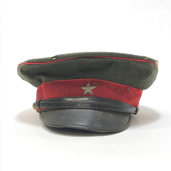 ■ 旧日本軍 軍帽 帽子 星 帽章付き 当時物 大日本帝国 陸軍 (0990014057)の画像1