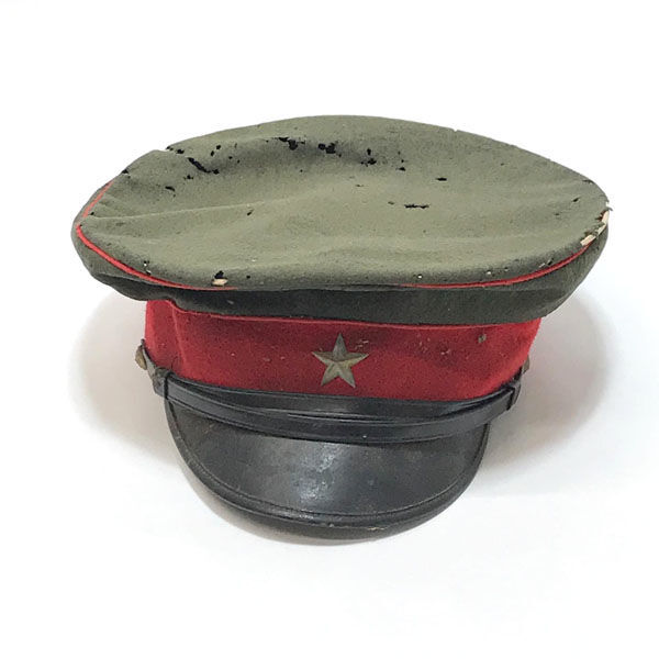 ■ 旧日本軍 軍帽 帽子 星 帽章付き 当時物 大日本帝国 陸軍 (0990014057)の画像2