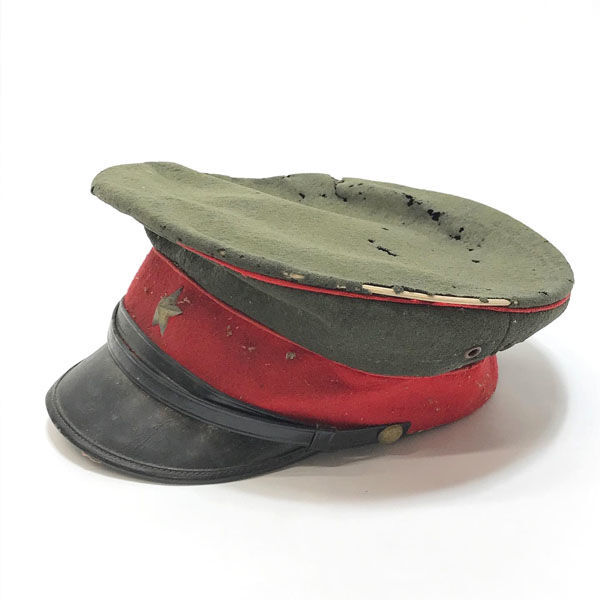 ■ 旧日本軍 軍帽 帽子 星 帽章付き 当時物 大日本帝国 陸軍 (0990014057)の画像3