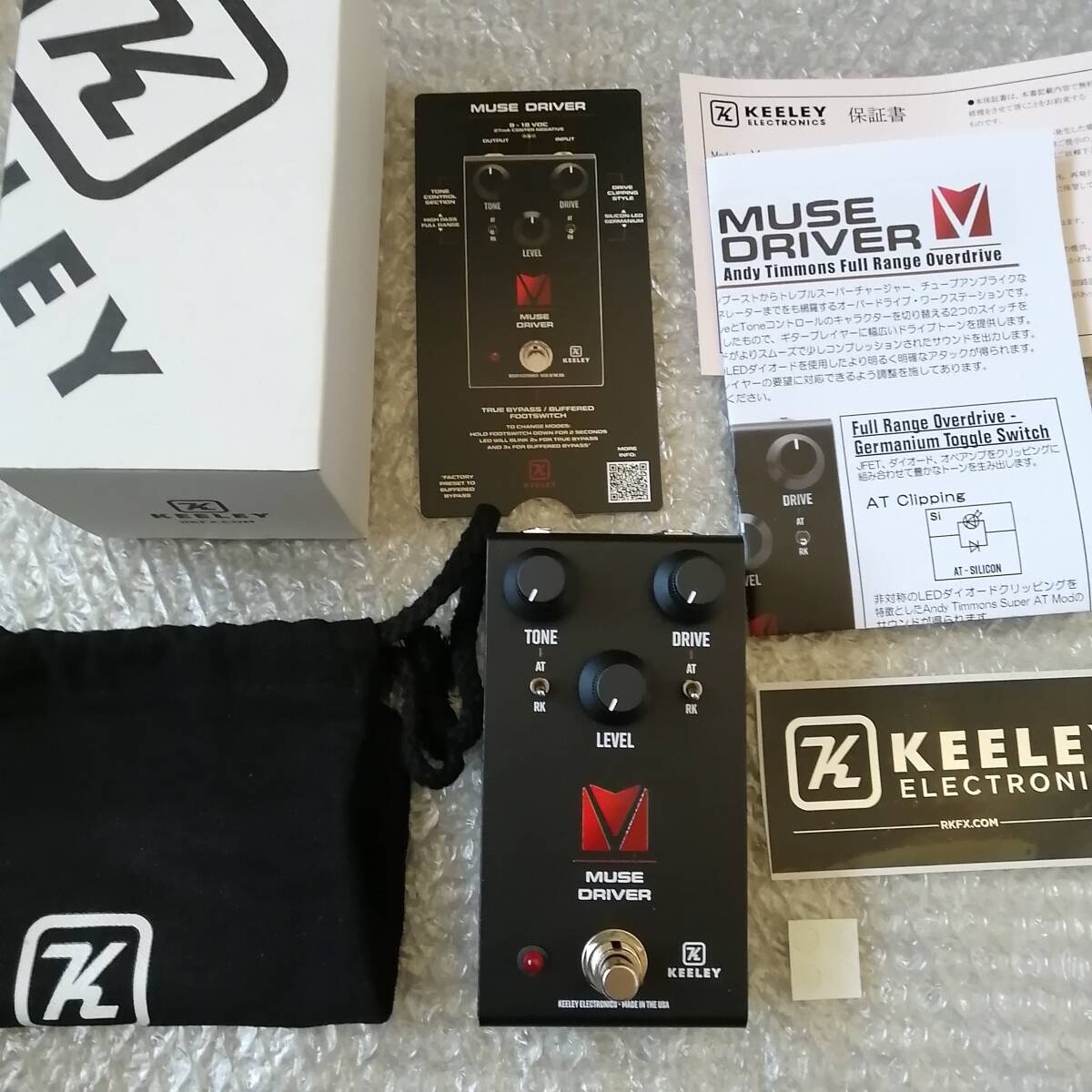 オーバードライブ Keeley Muse Driver Andy Timmons Full Range Overdrive