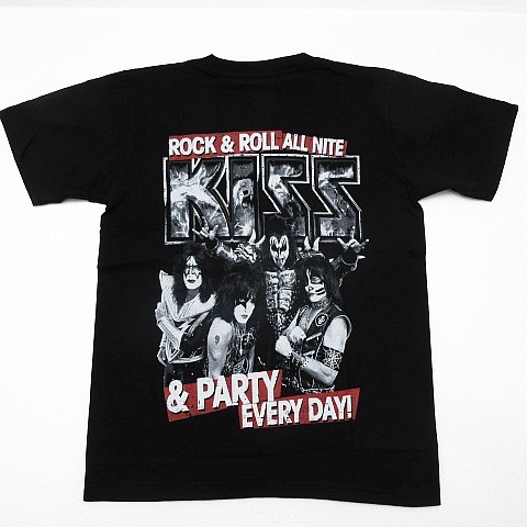 【送料無料】【新品】KISS キッス 半袖Tシャツ ロックバンド ヘビーメタル ヘビメタ 両面プリント 黒 メンズ XLサイズ ■管理番号LBT171_画像3