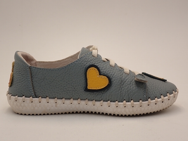 Estacion Heart design leather shoes *22cm* Estacion / sneakers /24*3*3-3