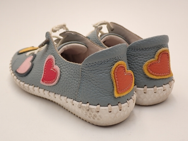 Estacion Heart design leather shoes *22cm* Estacion / sneakers /24*3*3-3