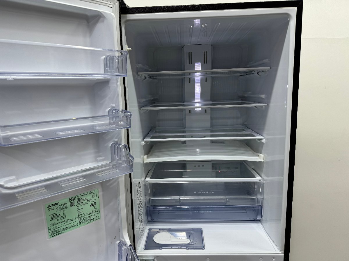 大阪発　三菱　ノンフロン冷凍冷蔵庫　MR-CX37CL-BR　365L/68kg 2018年製　G_画像5