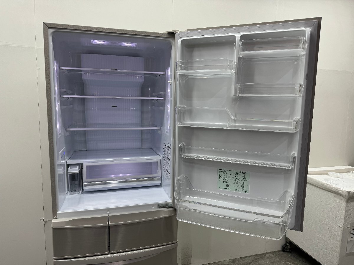 [1 jpy start * beautiful goods ] Osaka departure Panasonic non freon freezing refrigerator NR-E414V-N 406L/80kg 2019 year made G