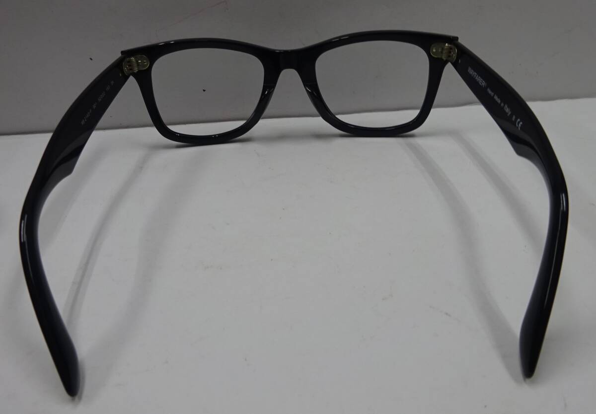 (え-H-304) Ray-Ban レイバン メガネフレーム 52□22-150 ブラック系 メガネ めがね 眼鏡 中古品_画像3