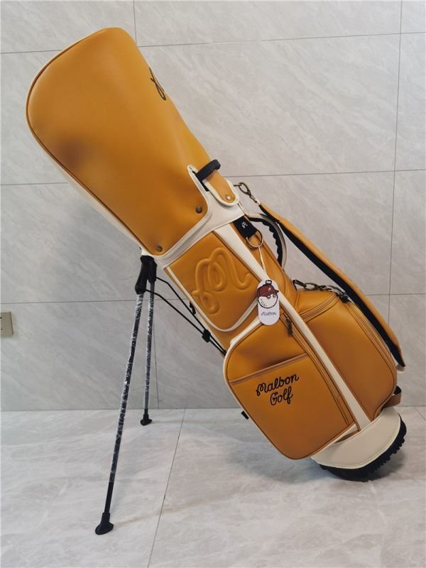 Golf Bag  MALBON/キャディーバック ゴルフバッグ PU レザー,9型，3.5kg,スポーツゴルフバッグの画像5