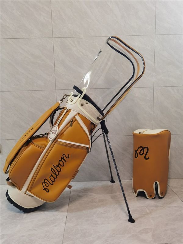Golf Bag  MALBON/キャディーバック ゴルフバッグ PU レザー,9型，3.5kg,スポーツゴルフバッグの画像1