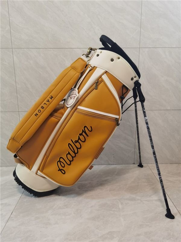 Golf Bag  MALBON/キャディーバック ゴルフバッグ PU レザー,9型，3.5kg,スポーツゴルフバッグの画像3