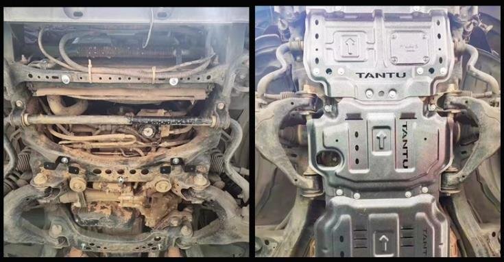 トヨタ タンドラ トヨタ セコイア 2008-2020 エンジンガード スキッドプレート アンダーガード ベース プレート 3Pセット　アルミニウム_画像4