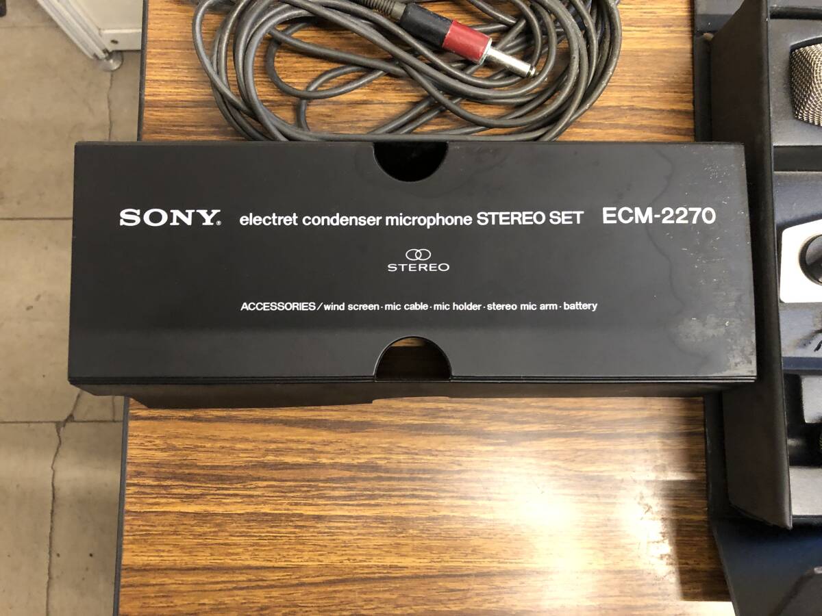 SONY Sony ECM-2270 конденсаторный микрофон стерео комплект 