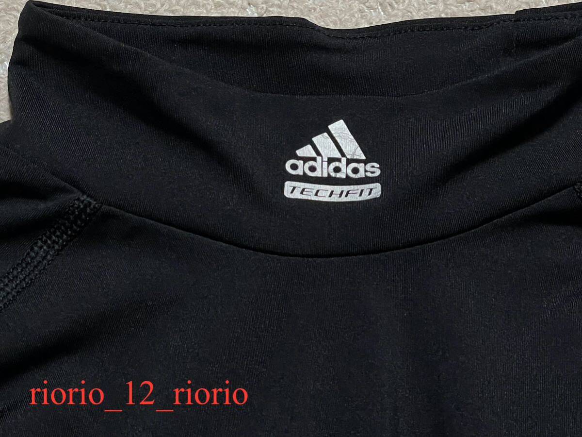 262 adidas アディダス テックフィットハイネック クライマウォームトレーニングシャツ sizeOの画像3