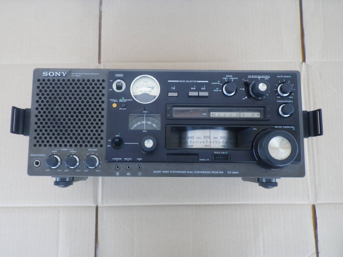 ☆　SONY ソニー ラジオ スカイセンサー ICF-6800 FM/MW/SW1/SW2/SW3　☆_画像2