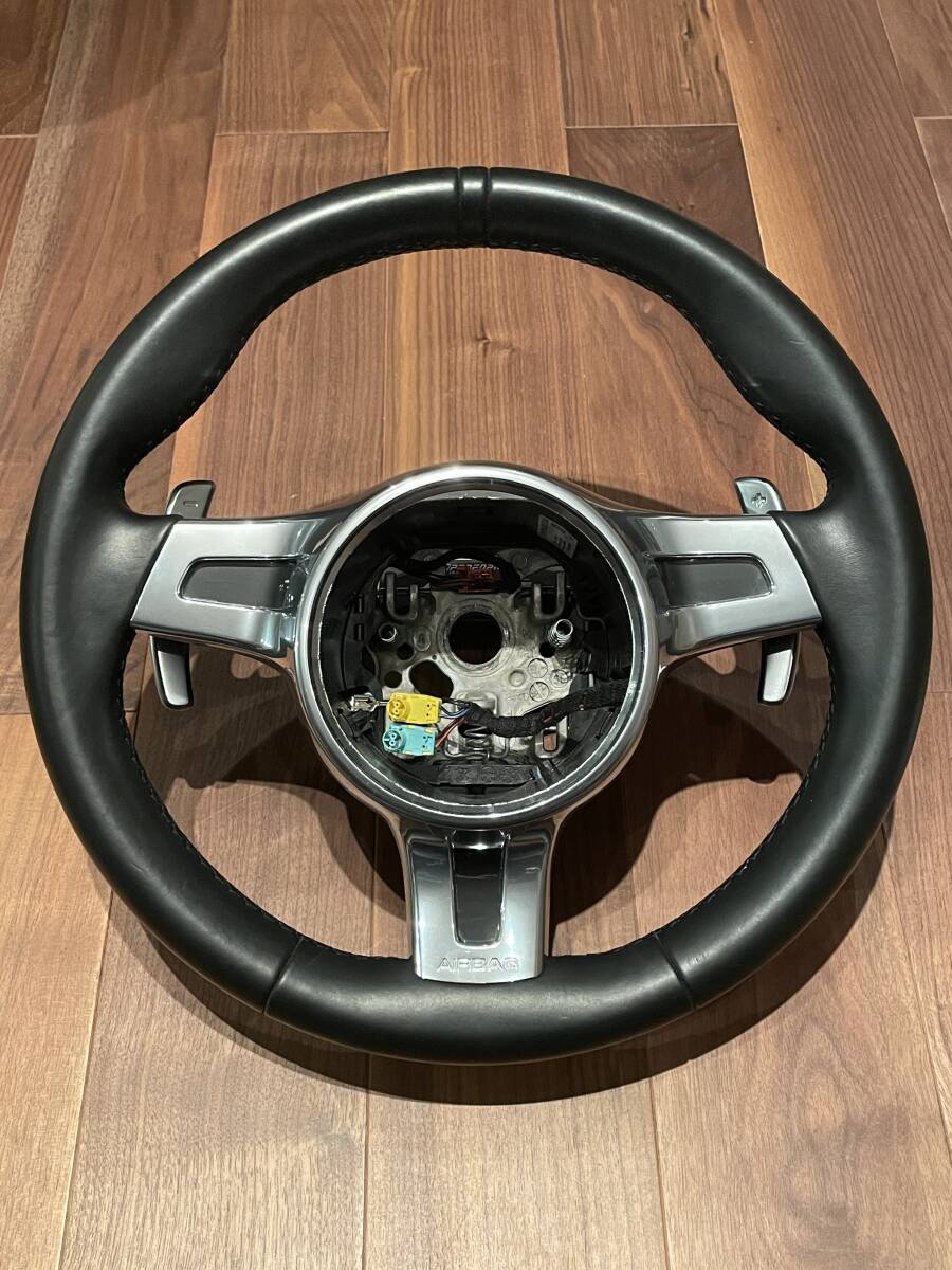 美品 ポルシェ PORSCHE 純正 スポーツデザインステアリング 美品 ポルシェ PORSCHE 純正 スポーツデザインステアリング