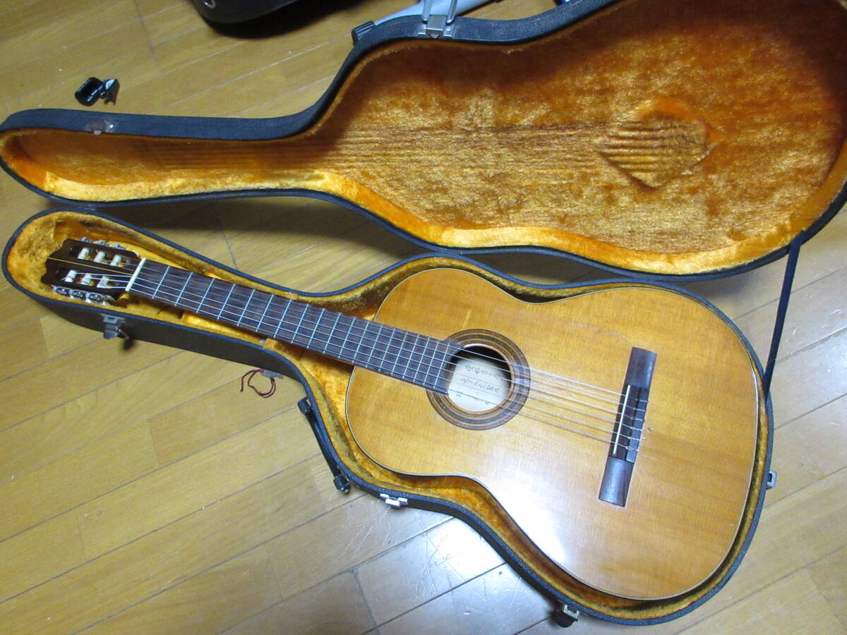 矢入貞雄 　地L 1967年　 手工　クラシックギター　ジャパンヴィンテージ　ハードケース付_画像1