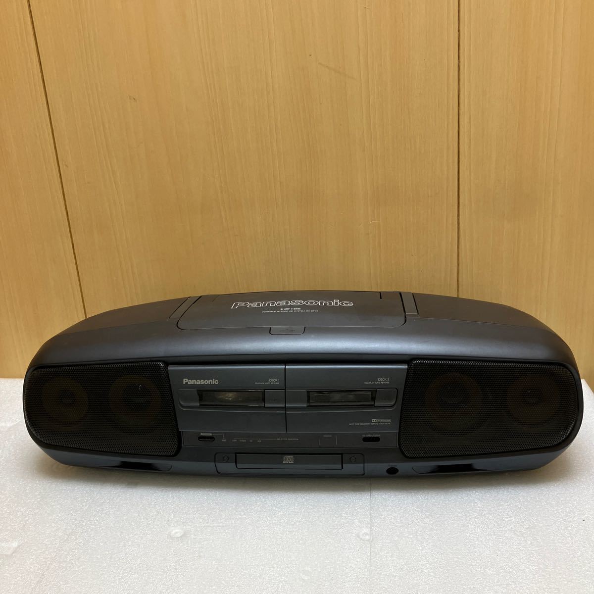 MK5685 ジャンク品 Panasonic パナソニック バブルラジカセ コブラトップ RX-DT99リモコン欠品 オーディオ CDラジカセ 20240301の画像1