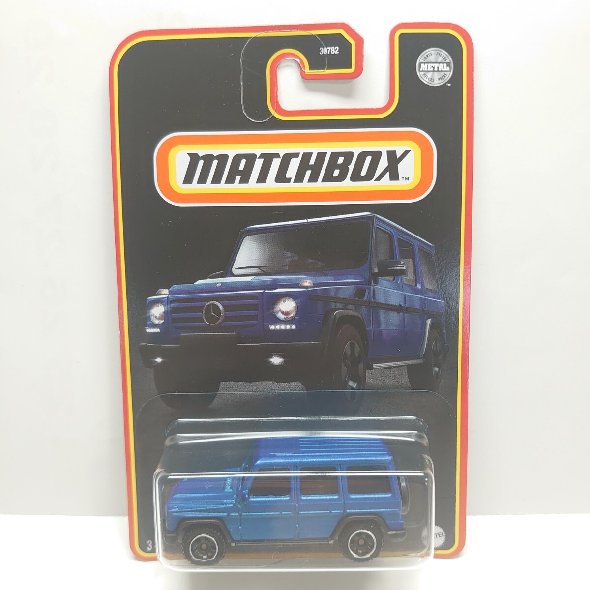 《希少》マッチボックス MATCHBOX 2015 MERCEDES-BENZ G 500 メルセデスベンツ G500 青 ゲレンデ Gクラス SUV ジープ ミニカー 同梱可 の画像1