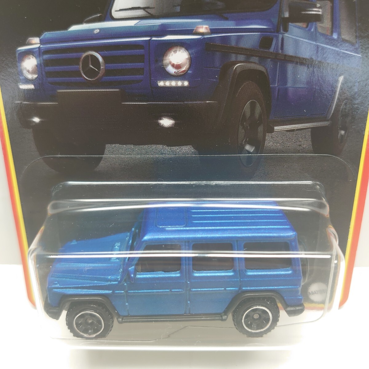 《希少》マッチボックス MATCHBOX 2015 MERCEDES-BENZ G 500 メルセデスベンツ G500 青 ゲレンデ Gクラス SUV ジープ ミニカー 同梱可 の画像2