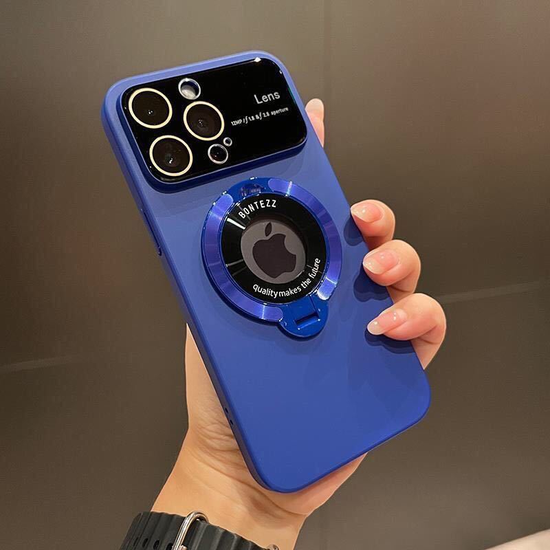 選べる6色 iPhone 15 pro max ケース アイフォン15 プロ マックス ケース iPhone15 pro max カバー レンズ保護 スタンド付き MagSafe充電 p