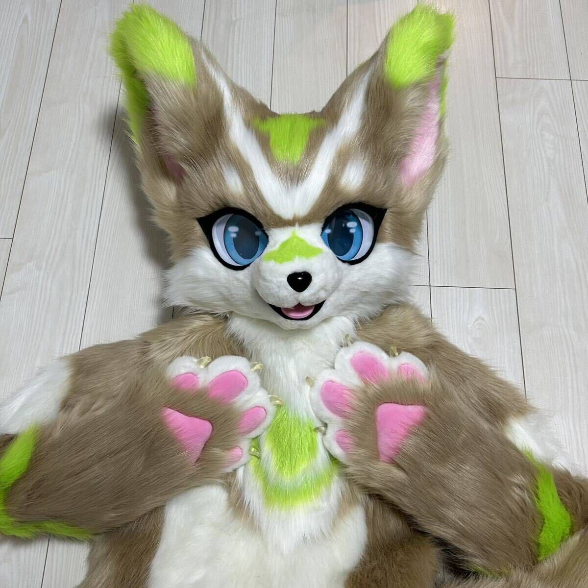 一体型 ケモノ 着ぐるみ fursuit フルスーツ コスプレ ファースーツ kigurumi ぬいぐるみ アトラクの画像1