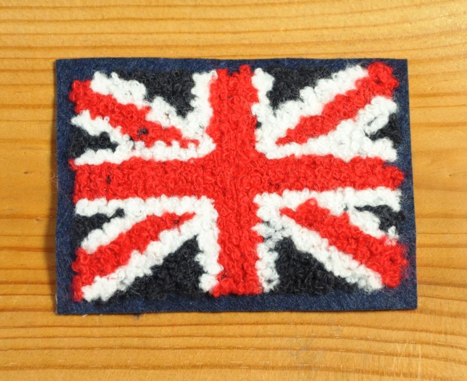 英国 インポート モフモフ フワフワ 立体 3D ワッペン unionjack ユニオンジャック 国旗 MODS モッズ PUNK パンク イギリス UK GB 320-2の画像1